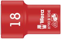 05004962001 Wera 3/8 in Drive 18mm Insulated Standard Socket, 6 point, VDE/1000V, 46 mm Overall Length