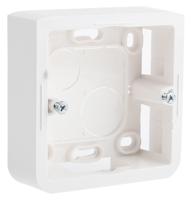 0-802-80 Legrand Mosaic White Plastic Back Box, NF, IP20, 1 Gangs