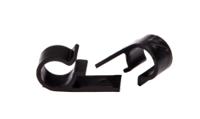 211-70002-4d20-pom-bk HellermannTyton Black Polyacetal D-shaped clip, 20mm Max. Bundle