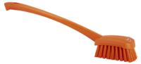 41867 Vikan Hard Bristle Orange Scrubbing Brush, 36mm bristle length, Polyester bristle material