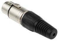 458-024 RS PRO Cable Mount XLR Connector, Female, 250 V ac, 3 Way, Silver Plating