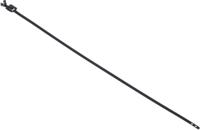 185-8686 RS PRO Cable Tie, Releasable, 330mm x 5 mm, Black Polyester Coated Stainless Steel, Pk-100