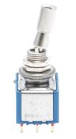 5656adbk2v APEM Toggle Switch, Panel Mount, On-On, 3PDT, Solder Lug Terminal, 30V dc