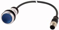 181624-c22-dl-b-k10-24-p3 Eaton C22 Series Illuminated Push Button, Panel Mount, 22mm Cutout, SPST, IP67, IP69K