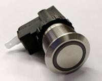 175-8517 RS PRO Push Button Switch, Latching, Panel Mount, 19.1mm Cutout, SPST, 250 / 125V ac, IP67
