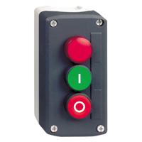 xald363b Schneider Electric Spring Return Enclosed Push Button - SPST, SPST, Polycarbonate, Green, Red, I/O, IP66, IP67