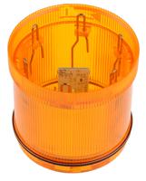 64430075 Werma 644 Series Yellow Steady Effect Beacon Unit, 24 V dc, LED Bulb, AC, DC, IP65
