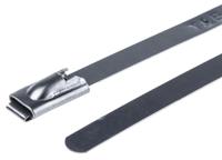 7tcg009410r0011-yls-46-100b Thomas & Betts Cable Ties, Roller Ball, 100mm x 4.6 mm, Metallic 316 Stainless Steel, Pk-100