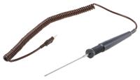 202-0875 RS PRO T Air Temperature Probe, 125mm Length, 5mm Diameter, +450 °C Max, With SYS Calibration