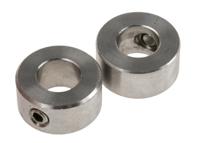 122-3451 RS PRO Shaft Collar, One Piece, Set Screw, Bore 10mm, OD 20mm, W 10mm, Stainless Steel