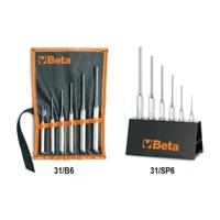 31sp6 BETA 31-Piece Punch Set, 2 mm, 3 mm, 4 mm, 5 mm, 6 mm, 8 mm Shank, 200 mm Overall