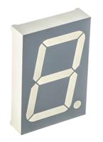 sa18-11surkwa SA18-11SURKWA Kingbright 7-Segment LED Display, CA Red 310 mcd RH DP 44.5mm