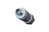 msds-04bmmc-sl7001 Amphenol Industrial Industrial Circular Connector, 4 Contacts, Threaded, M12 Connector, Plug, Male, IP67, M Series