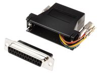 818-687 RS PRO D Sub Adapter Female 25 Way D-Sub to Female RJ11