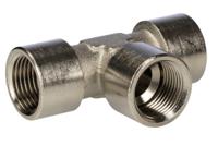 176-1061 RS PRO Fitting, Tee Threaded Fitting, Female G 3/8in to Female G 3/8in