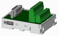 265-7031 RS PRO 15-Contact Male Interface Module, D-sub Connector, DIN Rail Mount, 1A