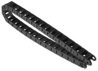 b15i025038 Igus B15i, e-chain Black Cable Chain - Flexible Slot, W36 mm x D23mm, L1m, 38 mm Min. Bend Radius, Igumid G