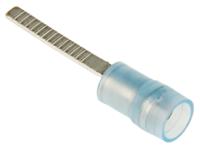 267-4502 RS PRO Insulated Crimp Blade Terminal 18mm Blade Length, 1.5mm² to 2.5mm², 16AWG to 14AWG, Blue