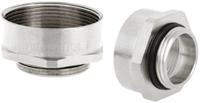 52104585 Lapp Cable Gland Adaptor, M40 Exterior Thread, M50 Interior Thread, Nickel Plated Brass, SKINDICHT Series