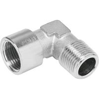 npfc-l-r38-g38-mf Festo NPFC Series Elbow Fitting, R 3/8 to G 1/4, Threaded Connection Style, 8030218