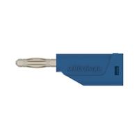 rs-fk-15-l-ni-bl Schutzinger Blue Male Banana Connector, 4 mm Connector, Solder Termination, 30 V ac, 60 V dc, Nickel Plating