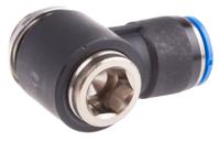 qslv-g12-12-i Festo QS Series Elbow Threaded Adaptor, G 1/2 Male to Push In 12 mm, Threaded-to-Tube Connection Style, 186156