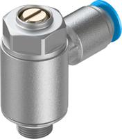 grla-18-qs-6-mf-d Festo GRLA Series Tube Exhaust Valve, 6mm Tube Inlet Port x G 1/8 Outlet Port, 537075