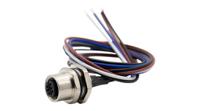 rnd-205-01177 RND Connector, 4 Contacts, Panel, M12 Connector, Socket, Female, IP67, RND 205 Series