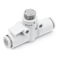 as4002f-10a SMC AS4 Series Threaded Pneumatic Silencer & Exhaust Restrictor Function Fitting, R 1/2 Inlet Port, 10mm Tube Inlet