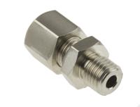 178-0968 RS PRO M8 Compression Fitting for Use with Thermocouple or PRT Probe, 3.175mm Probe