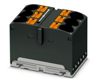 1082395 Phoenix Contact Distribution Block, 6 Way, 57A, 450 V, Black