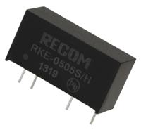 rke-0505sh Recom RKE DC-DC Converter, 5V dc/ 200mA Output, 4.5 → 5.5 V dc Input, 1W, Through Hole, +85°C Max Temp -40°C Min