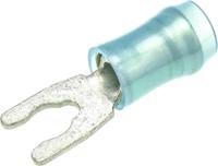 52935-2 TE Connectivity PIDG Insulated Crimp Spade Connector, 1mm² to 2.6mm², 16AWG to 14AWG, M3.5 Stud Size Nylon, Blue