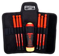 808061 Bahco Phillips; Slotted Interchangeable Insulated Screwdriver Set, 7-Piece