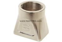 19140010402 HARTING Han-Modular Compact Heavy Duty Power Connector Hood, M32 x 1.5 Thread, Straight