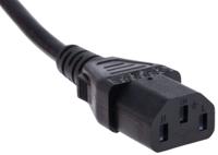 615-1160 RS PRO Straight IEC C13 Socket to Right Angle CEE 7/7 Plug Power Cord, 10m