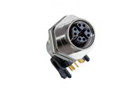 msxs-08pffr-sf7002 Amphenol Industrial Industrial Circular Connector, 8 Contacts, Threaded, M12 Connector, Socket, Female, IP67, M Series