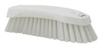 38905 Vikan Hard Bristle White Scrubbing Brush, 36mm bristle length, Polyester bristle material