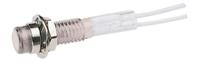 ind515205-1440-topl CAMDENBOSS White Panel Mount Indicator, 14V, 6.4mm Mounting Hole Size, Lead Wires Termination