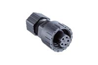 pwe-07bffa-sl7001 Amphenol Industrial, PWC IP67 Grey Threaded Mount 7 Power Connector Socket, Rated At 8A, 277 V