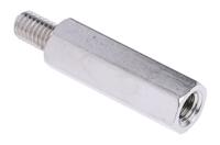 806-6648 RS PRO Standoff, M5 x M5 Thread, 25mm Body, Brass, Male/Female, 8mm Stud