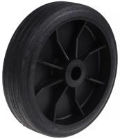 uro15040x15lm44black Tente Black Rubber Ageing Resistant Trolley Wheel, 125kg