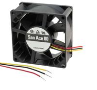 9g0812g101 Sanyo Denki 9G Series Axial Fan, 12 V dc, DC Operation, 152.9m³/h, 13.2W, 1.1A Max, 80 x 80 x 38mm