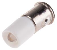 207-090 RS PRO White LED Indicator Lamp, 28V dc, Midget Flange Base, 6mm Diameter, 2070mcd