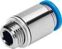 qs-g14-10-i Festo QS Series Straight Threaded Adaptor, G 1/4 Male to Push In 10 mm, Threaded-to-Tube Connection Style, 186112