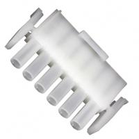 640585-1 TE Connectivity, Universal MATE-N-LOK Male Connector Housing, 6.35mm Pitch, 6 Way, 1 Row