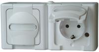 131202003 Kopp White Plug Socket, 16A
