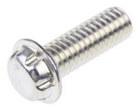 szm0412-z System Zero Zinc Plated Flange Button Steel Tamper Proof Security Screw, M4 x 12mm