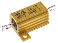 hs15-100r-j Arcol, 100Ω 15W Wire Wound Chassis Mount Resistor HS15 100R J ±5%