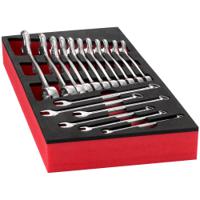modm440-1pb Facom MODM.440 Series 17-Piece Spanner Set, 6 → 24 mm, Chrome Vanadium Steel